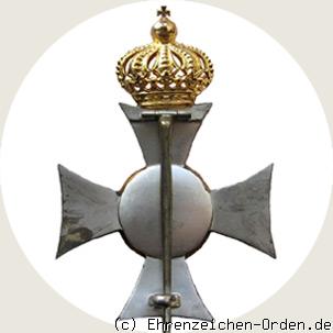 Orden Philipps des Großmütigen – Ehrenkreuz mit Krone Rückseite