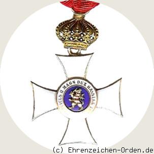 Orden Philipps des Großmütigen – Ritterkreuz 1.Klasse mit Krone Rückseite