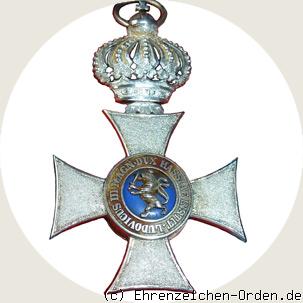 Verdienstorden Philipps des Großmütigen Silbernes Kreuz mit Krone Rückseite