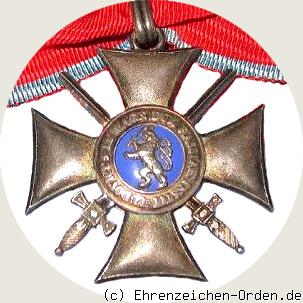 Verdienstorden Philipps des Großmütigen – Silbernes Kreuz mit Schwertern Rückseite