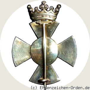 Orden Stern von Brabant Ehrenkreuz 1. Klasse mit Krone Rückseite