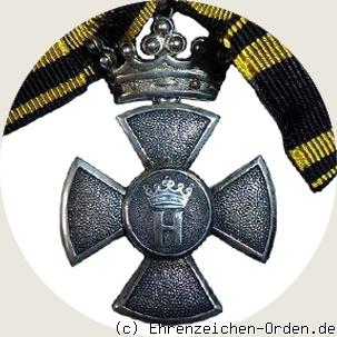 Orden Stern von Brabant Silbernes Kreuz 1. Klasse mit Krone Rückseite