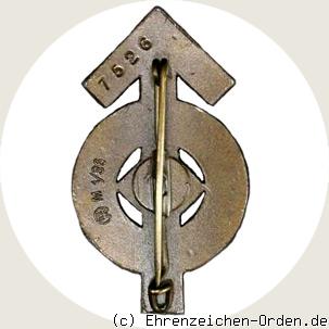Hitlerjugend Leistungsabzeichen in Bronze (2. Stufe) Rückseite