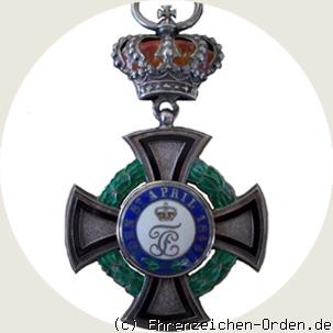Fürstlicher Hausorden von Hohenzollern Ehrenkreuz 3. Klasse mit Krone Rückseite