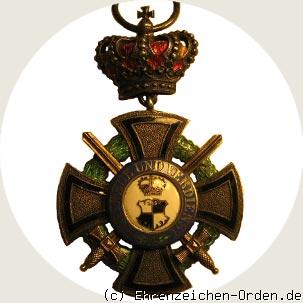 Fürstlicher Hausorden von Hohenzollern Ehrenkreuz 3. Klasse mit Krone und Schwertern
