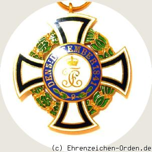Fürstlicher Hausorden von Hohenzollern Ehrenkreuz 2. Klasse Rückseite