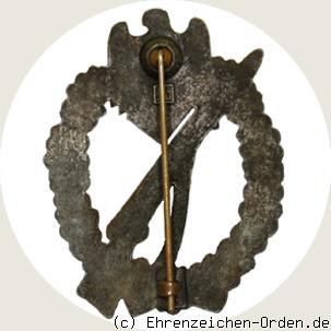 Infanterie Sturmabzeichen in Bronze Rückseite