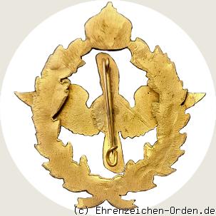 Jungflieger-Erinnerungs-Abzeichen in Gold R&uuml;ckseite