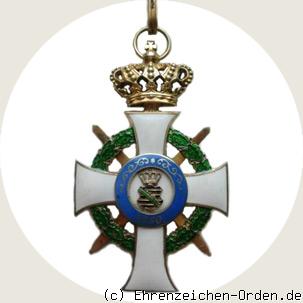 Albrechtsorden Grosskreuz / Komturkreuz mit Schwertern 2. Form Rückseite