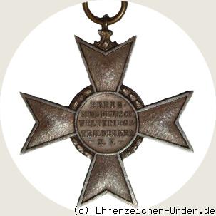 Kriegsehrenkreuz ohne Schwerter  Ehrenbund Deutscher Weltkriegsteilnehmer e.V. Rückseite