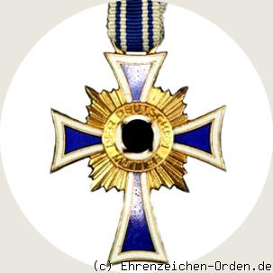 Ehrenkreuz der deutschen Mutter 1.Stufe Gold (2.Form)