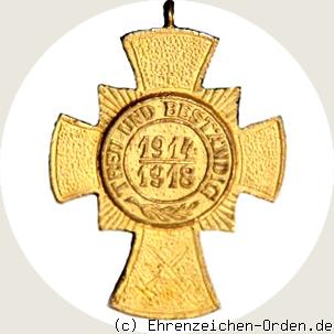 Sächsisches Kriegsehrenkreuz (grün) Bund Sächsischer Frontsoldaten Rückseite