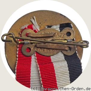 Verband der Kriegsfreiwilligen 1870/71 Mitgliedsabzeichen Rückseite