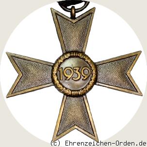 Kriegsverdienstkreuz 2.Klasse 1939 Rückseite