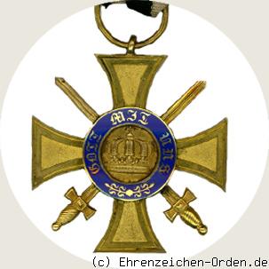 Königlicher Kronen-Orden 4.Klasse mit Schwertern 1869-1918