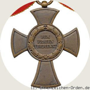 Bertha-Orden Frauenverdienstkreuz Rückseite