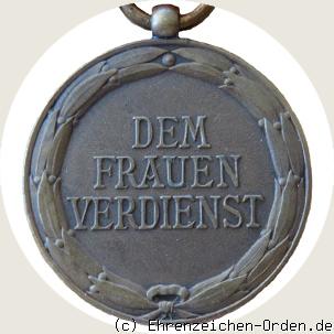 Bertha-Orden Frauenverdienstmedaille Rückseite