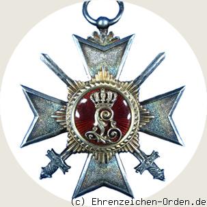 Fürstlich Lippischer Hausorden Ehrenkreuz 4.Klasse mit Schwertern, 2.Modell, 1. Abteilung Rückseite