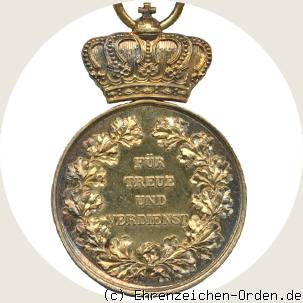 Goldene Verdienst-Medaille 1888 Typ 2 Rückseite