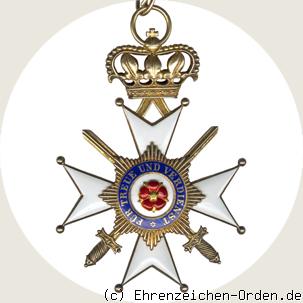Fürstlich Lippischer Hausorden Ehrenkreuz  1.Klasse mit Schwertern / Großkreuz