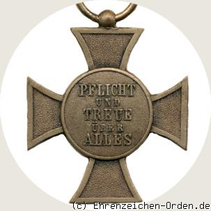 Kriegervereins-Kreuz Rückseite