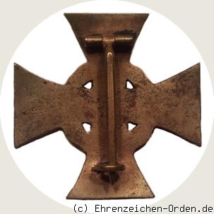 Kriegsverdienstkreuz – Steckkreuz Rückseite