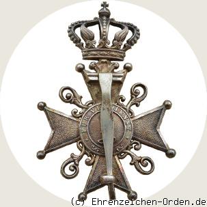 Leopold-Orden mit der Krone 1. Modell Steckkreuz Rückseite