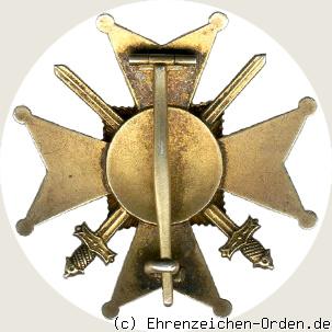 Fürstlich Lippischer Hausorden Offizierehrenkreuz mit Schwertern Rückseite