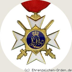 Fürstlich Lippischer Hausorden Ehrenkreuz 2.Klasse mit Schwertern 1871 (LA) Rückseite