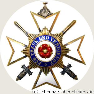 Fürstlich Lippischer Hausorden Ehrenkreuz 2.Klasse mit Schwertern