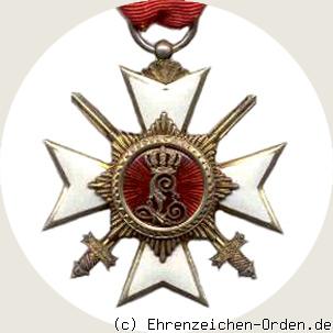 Fürstlich Lippischer Hausorden Ehrenkreuz 3.Klasse mit Schwertern 1914 Rückseite