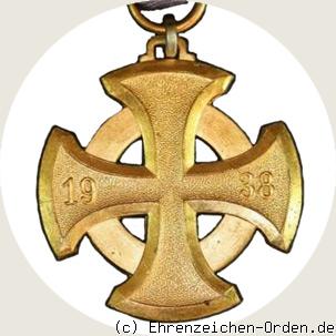 Luftschutz-Ehrenzeichen 1.Stufe Kreuz Rückseite