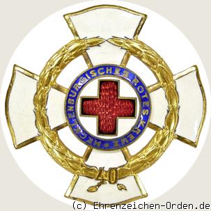 Ehrenzeichen des Mecklenburgischer Landesvereins vom Roten Kreuz 40 Jahre