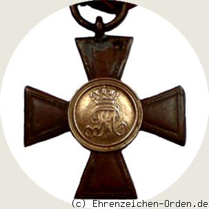 Militär-Dienstkreuz der Unteroffiziere und Mannschaften 1.Klasse für 21 Jahre 1868