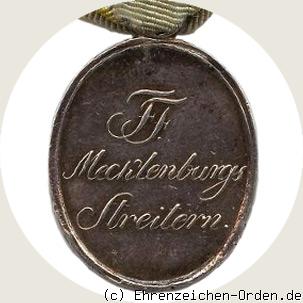 Silberne Militär-Verdienstmedaille für 1813 – 1815 Rückseite