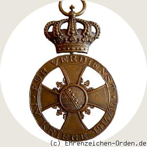 Kreuz für Verdienst im Kriege 1915 in Bronze Rückseite