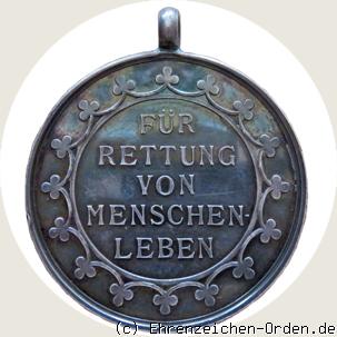 Lebensrettungsmedaille 1903 Rückseite