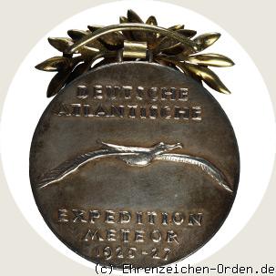 Erinnerungsmedaille Deutsche Atlantische Expedition 1925 – 1927 „Meteor-Medaille“ Rückseite