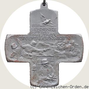Medaille für Verdienste um das Militär-Brieftaubenwesen (Kreuz) R&uuml;ckseite