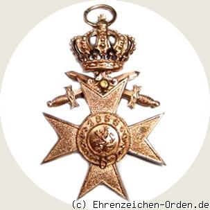 Militärverdienstkreuz 3.Klasse mit Schwertern und Krone (3.Form 1913) Rückseite