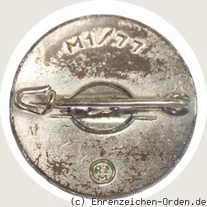 NSDAP Parteiabzeichen 23 mm R&uuml;ckseite