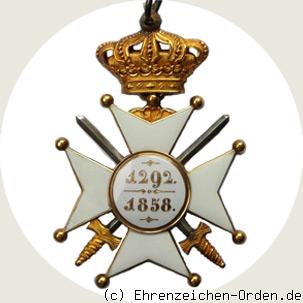 Herzoglich Nassauischer Militär-und Zivilverdienstorden – Großkreuz mit Schwertern Rückseite