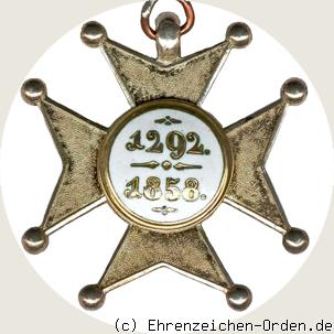 Herzoglich Nassauischer Militär-und Zivilverdienstorden – Kreuz 4.Klasse Rückseite