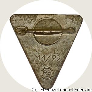 NS-Frauenschaft Abzeichen für Stabsmitarbeiterin in Ortsgruppen R&uuml;ckseite