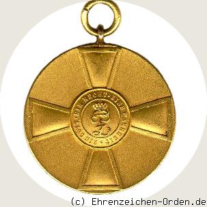 Goldene Medaille des Oldenburger Haus- und Verdienstordens Rückseite