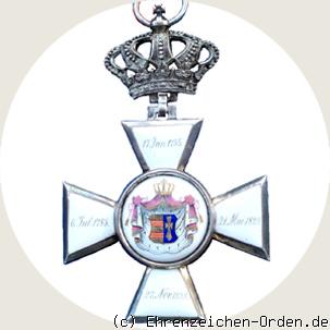 Oldenburger Haus- und Verdienstorden Großkreuz (in Silber) Rückseite