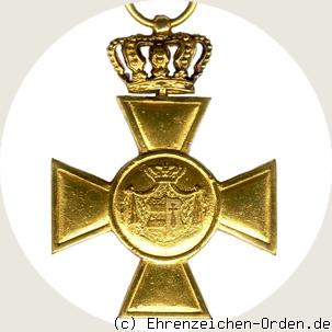 Oldenburger Haus- und Verdienstorden  Ehrenkreuz 1. Klasse mit Krone Rückseite