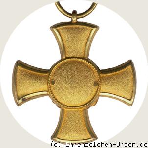 Verdienstkreuz für Aufopferung und Pflichttreue in Kriegszeiten Rückseite