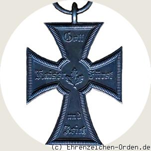Verdienstkreuz des Oldenburger Kriegervereins Rückseite