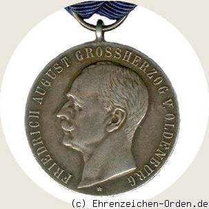 Silberne Medaille des Oldenburger Haus- und Verdienstordens